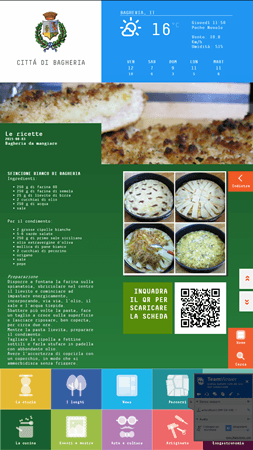 schermata delle ricette di bagheria