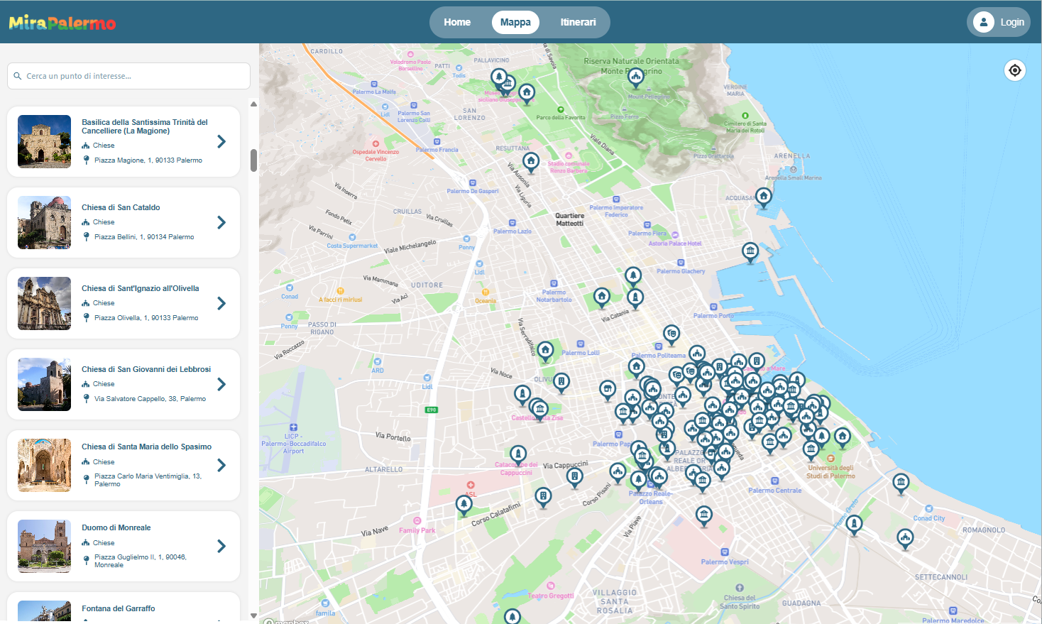 versone web app mirapalermo